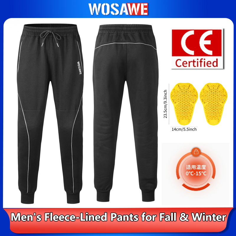 Cycling Gear Winter - WOSAWE Winter Motorcycle Pants Men Thermal