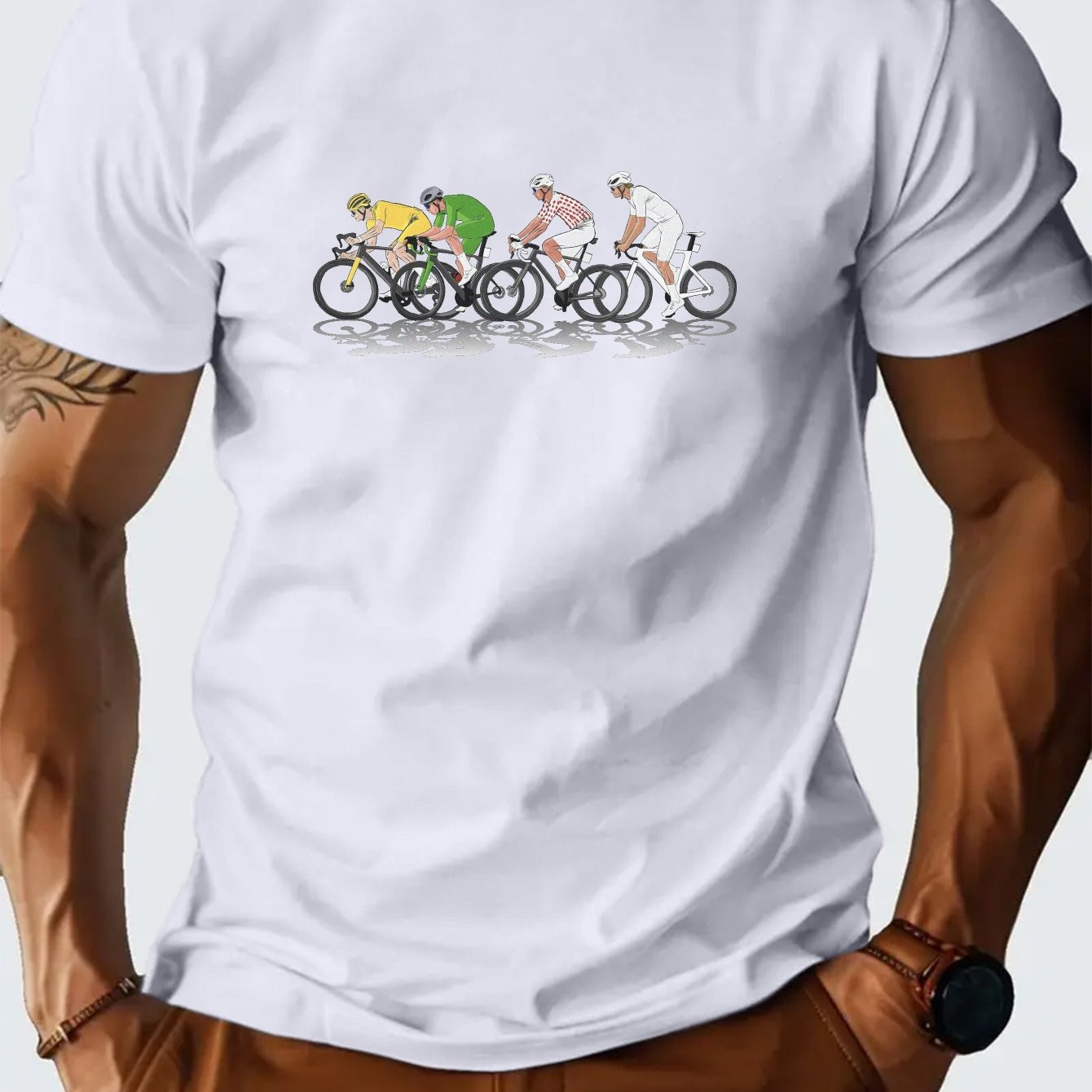 Vintage Cycling Gear - France Cycling Racing T Shirt Men