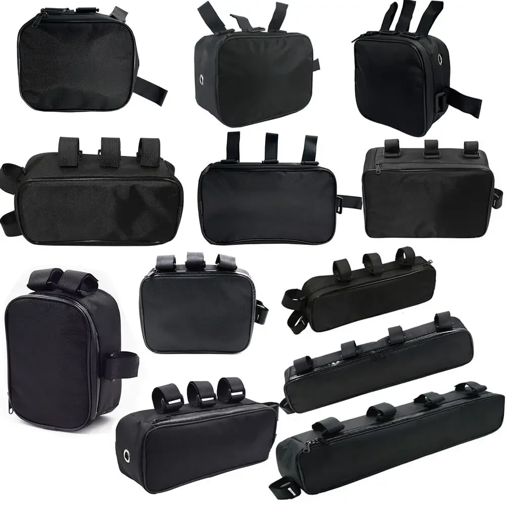 Cycling Gear Organizer - Bicycle Tube Frame Pack Bag, Battery