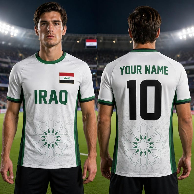 Cycling Gear Gifts - Iraqi football fan jerseys V-neck jerseys