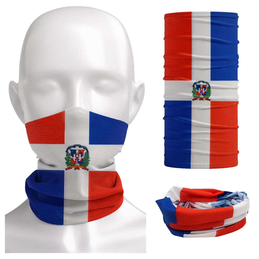 Cycling Gear Man - Dominica National Flag Bandana Seamless Summer