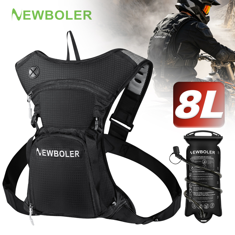 Cycling Gear Organizer - NEWBOLER 8L Motorcycle Cycling Hydration Pack