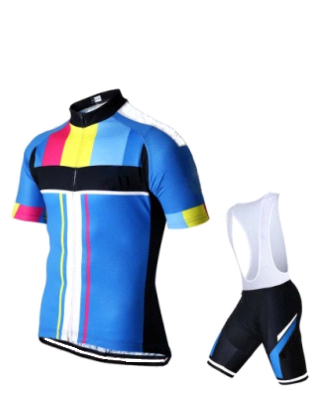 Cycling Gear Lycra - Men's Cycling Jersey & Shorts Set,