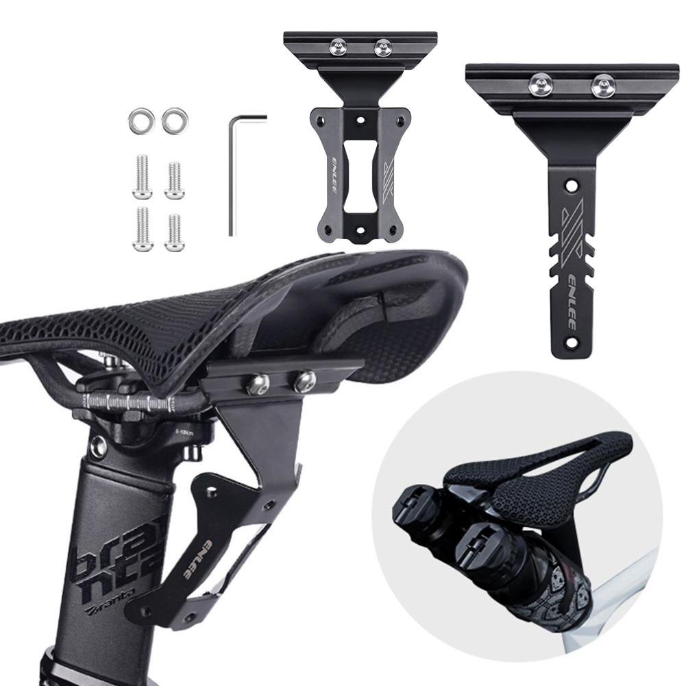 Cycling Gear Organizer - Bicycle Saddle Bottle Cage Extension Holder