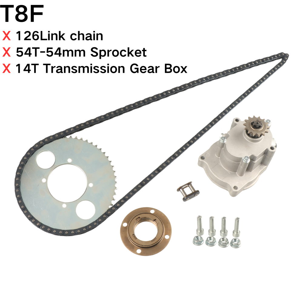 Cycling Gear Box - T8F 44T/54T 4Bolt Rear Sprocket 126Link