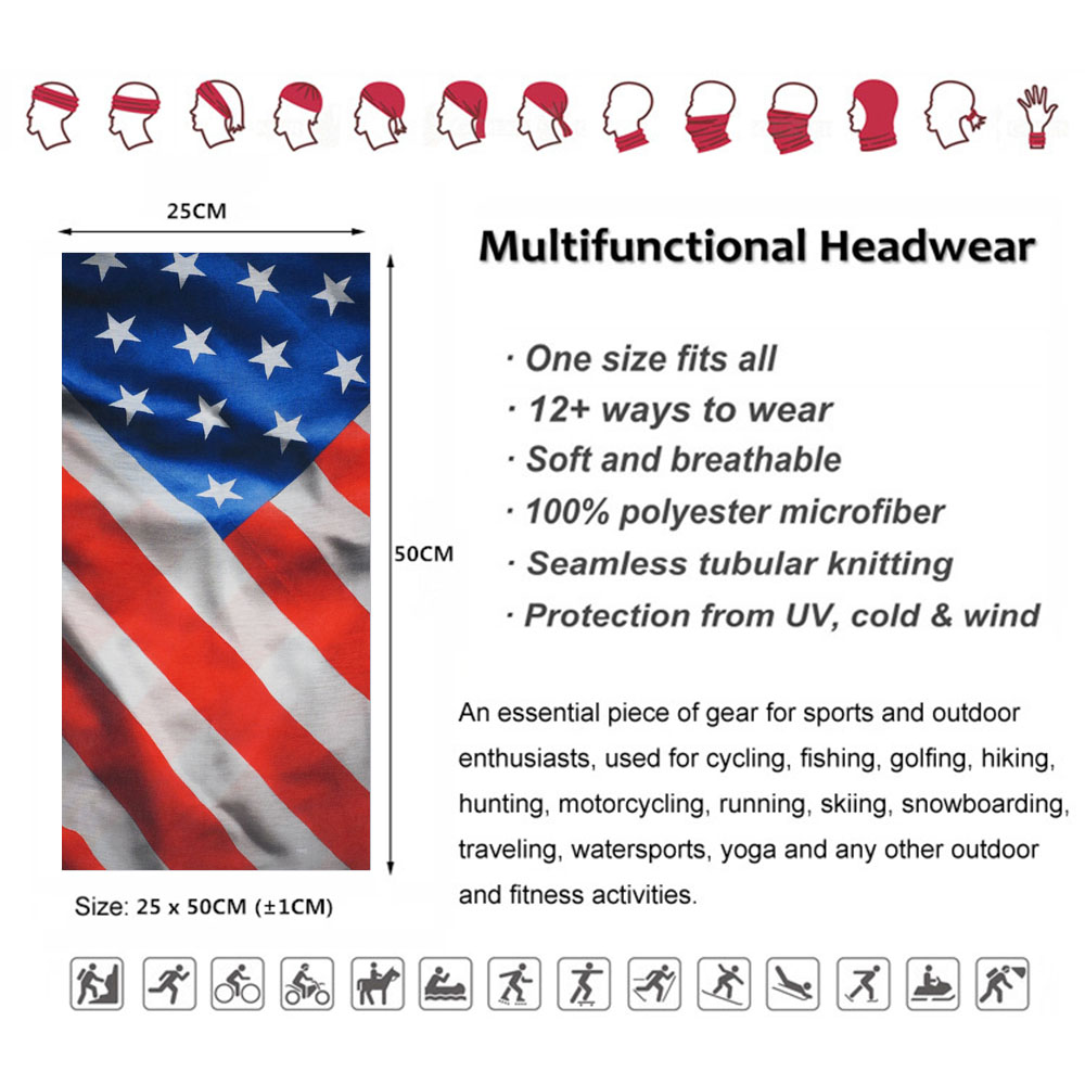 USA Flag Pattern Sun Protectiv - Cycling Gear Man ulasan dan harga