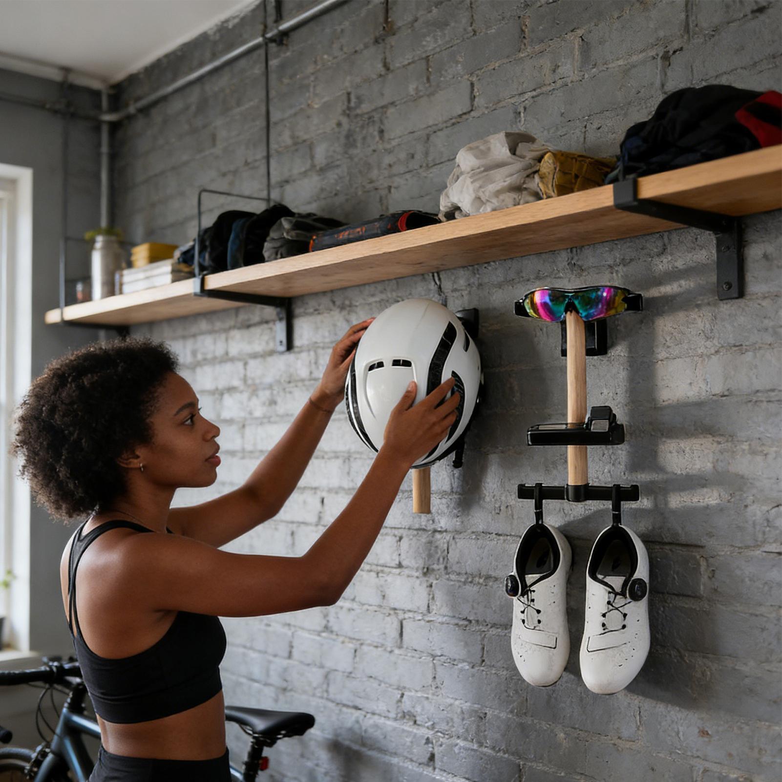 Bicycle Gear Rack 1 Set Wall M - Cycling Gear Organizer ulasan dan harga