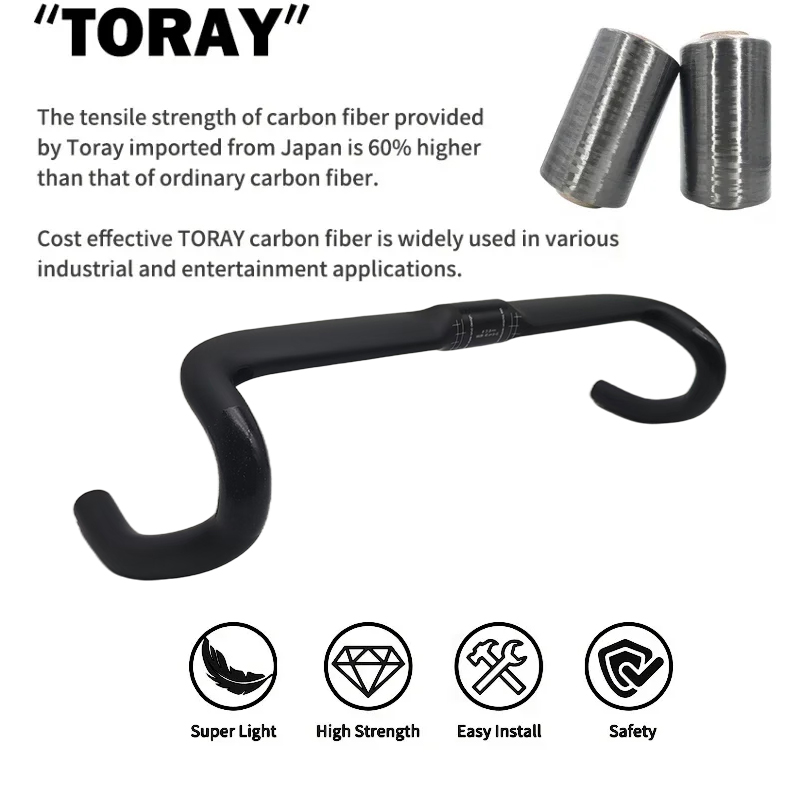 Carbon Fiber Racing Bike Handl - Cycling Gear Gravel ulasan dan harga