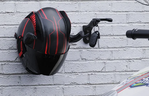 No Drill Wall Mount Helmet Rac - Cycling Gear Wall Mount ulasan dan harga