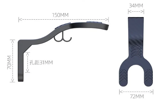 No Drill Wall Mount Helmet Rac - Cycling Gear Wall Mount ulasan dan harga