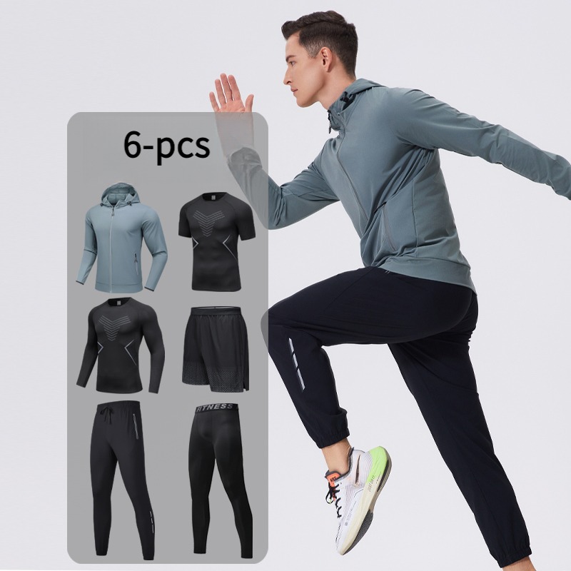 Men's 6-Piece Sportswear Set w - Cycling Gear Man ulasan dan harga