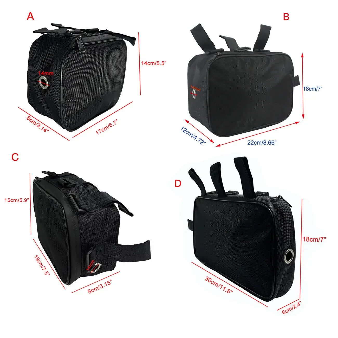 Bicycle Tube Frame Pack Bag, B - Cycling Gear Organizer ulasan dan harga