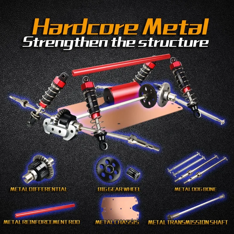 100km/h High-speed 4WD Rc Cars - Cycling Gear Box ulasan dan harga