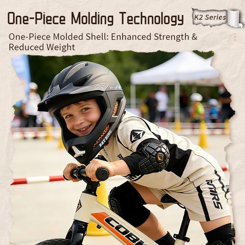 BATFOX Kids Full Face Cycling  - Cycling Safety Gear For Kids ulasan dan harga