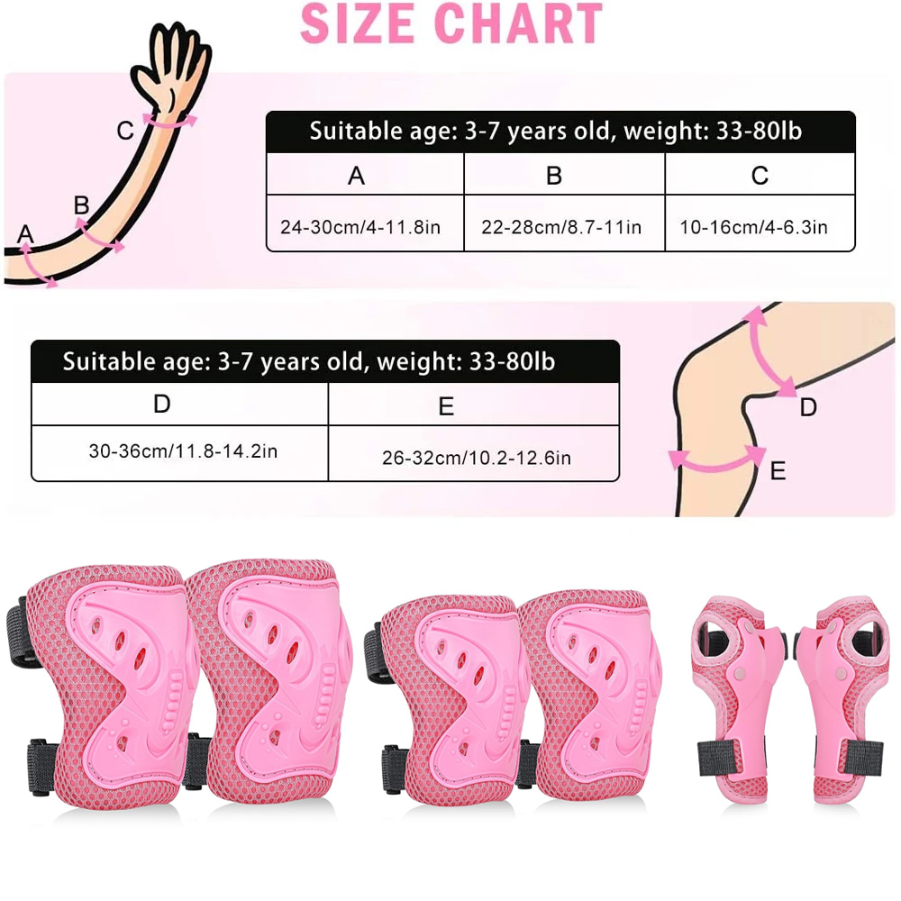 6 in 1 Kids Protective Gear Se - Cycling Safety Gear For Kids ulasan dan harga