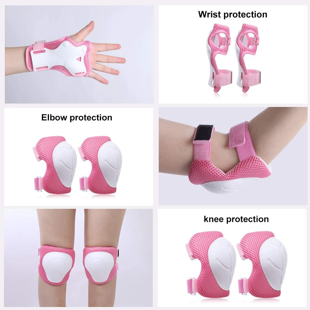 6Pcs/Set Protective Gears Set  - Cycling Safety Gear For Kids ulasan dan harga