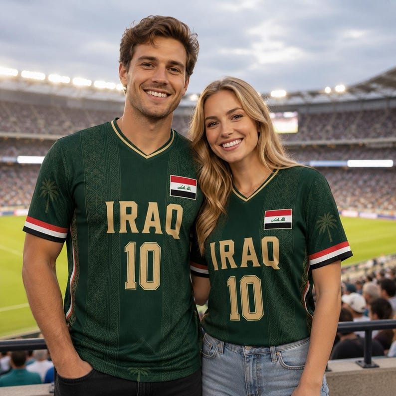 Iraqi football fan jerseys V-n - Cycling Gear Gifts ulasan dan harga