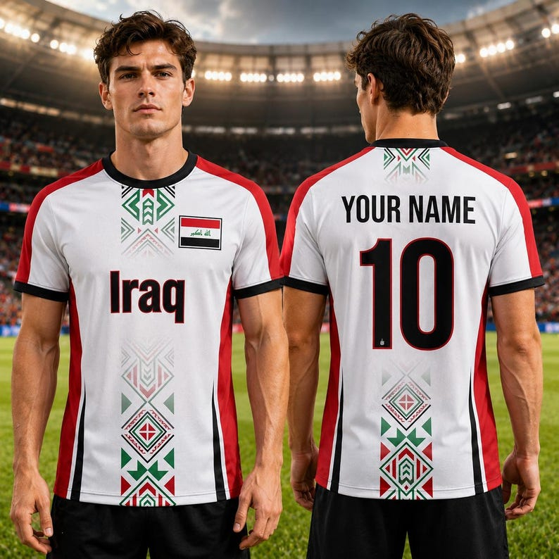Iraqi football fan jerseys V-n - Cycling Gear Gifts ulasan dan harga