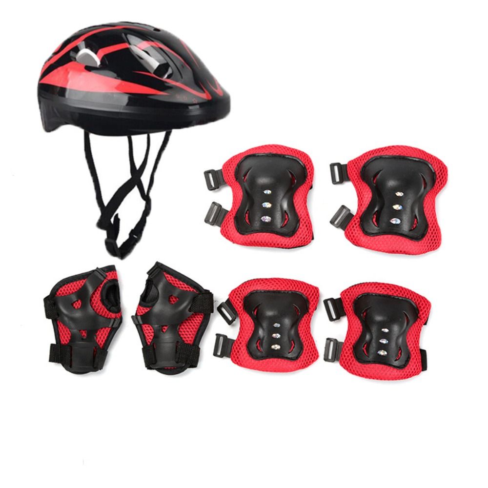 Kids Helmet Knee Elbow Pads Wr - Cycling Safety Gear For Kids ulasan dan harga