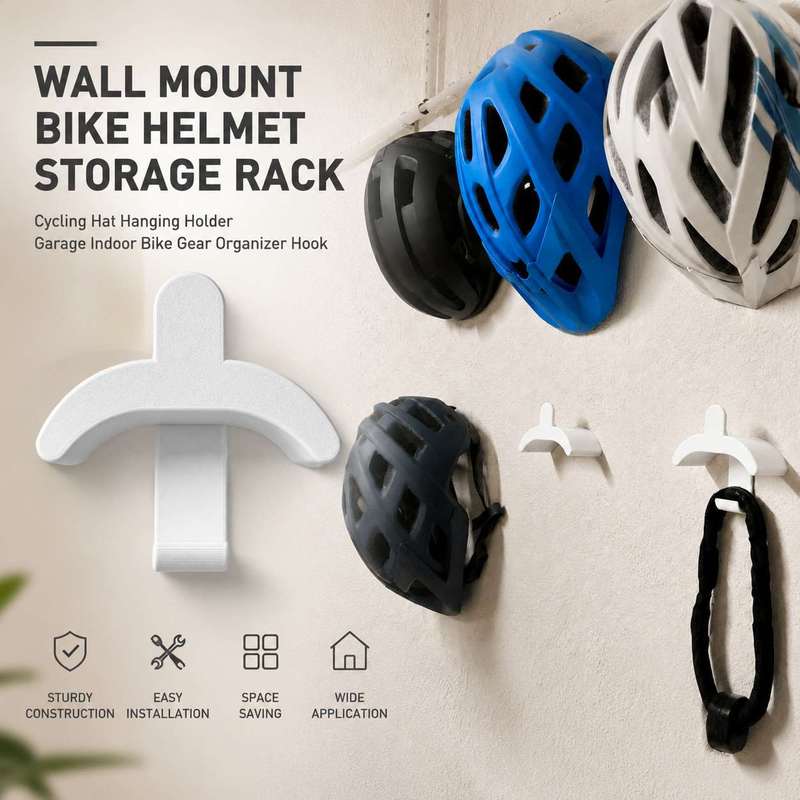 Wall Mount Bike Helmet Storage - Cycling Gear Wall Mount ulasan dan harga
