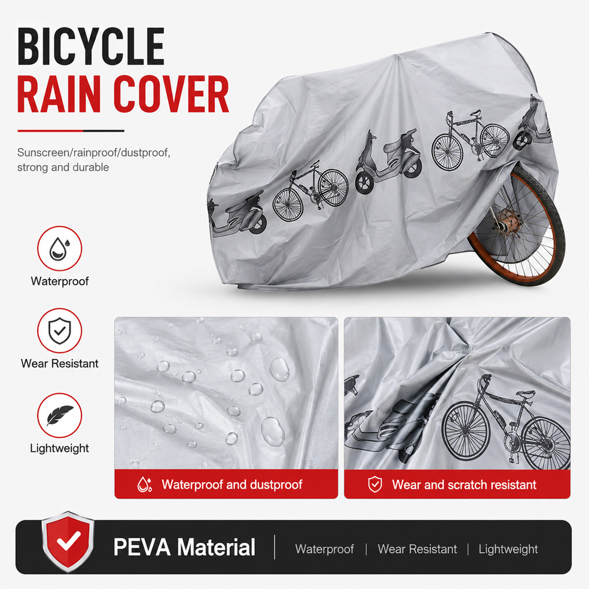 PINMOAP Universal Bicycle Rain - Cycling Gear Organizer ulasan dan harga