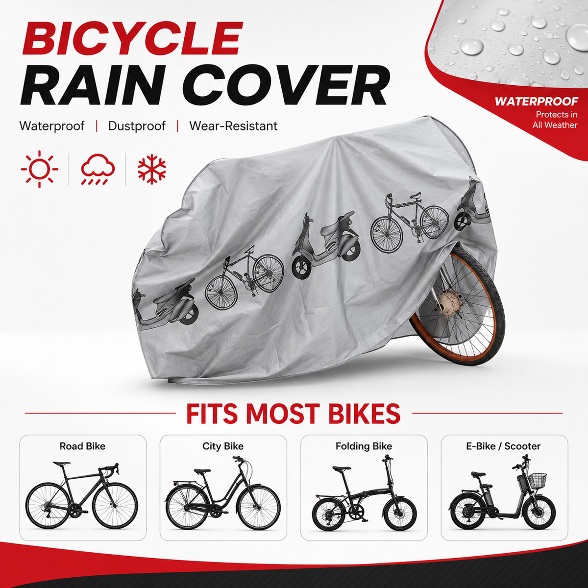PINMOAP Universal Bicycle Rain - Cycling Gear Organizer ulasan dan harga