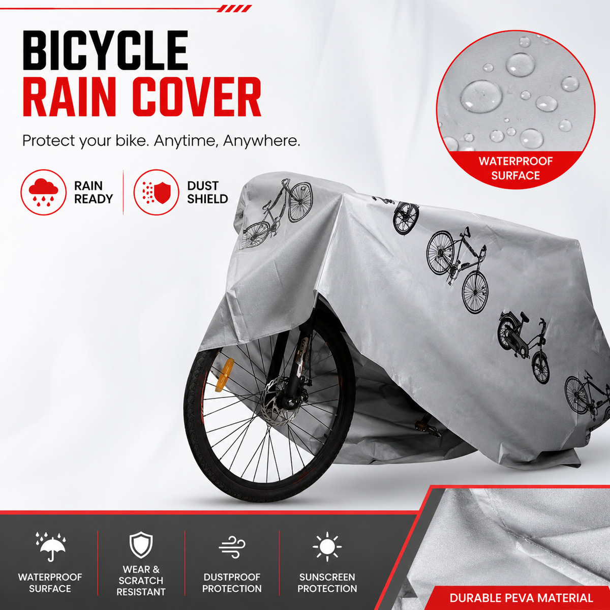 PINMOAP Universal Bicycle Rain - Cycling Gear Organizer ulasan dan harga