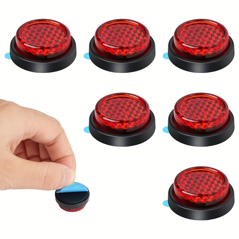 6pc Red Vintage Circular Refle - Vintage Cycling Gear ulasan dan harga