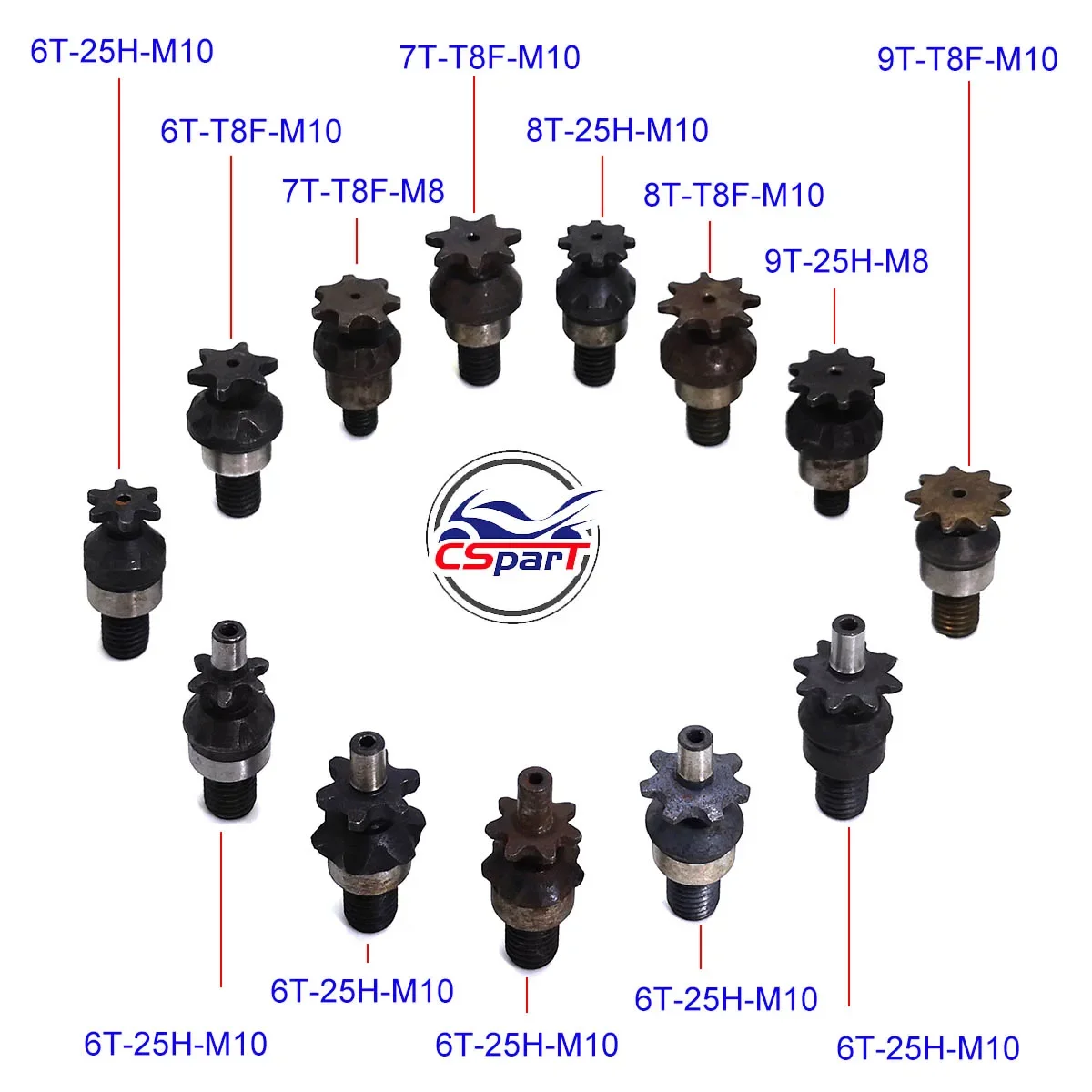 6T 7T 8T 9T 25H T8F M8 M10 Cha - Cycling Gear Box ulasan dan harga