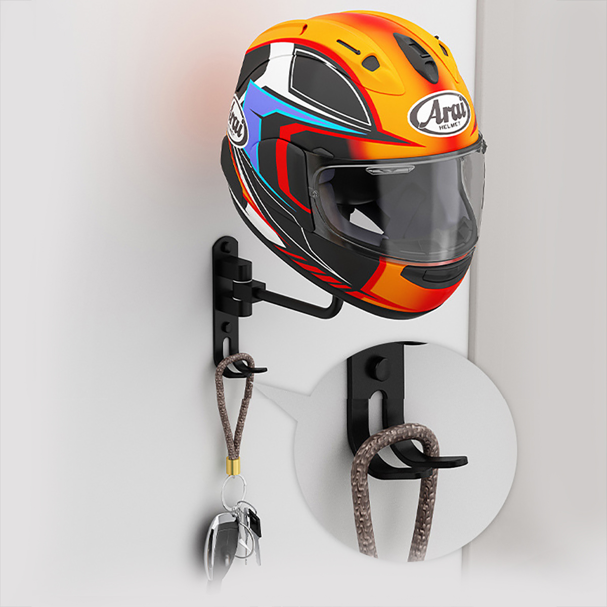Wall Mount Metal Motorcycle He - Cycling Gear Wall Mount ulasan dan harga