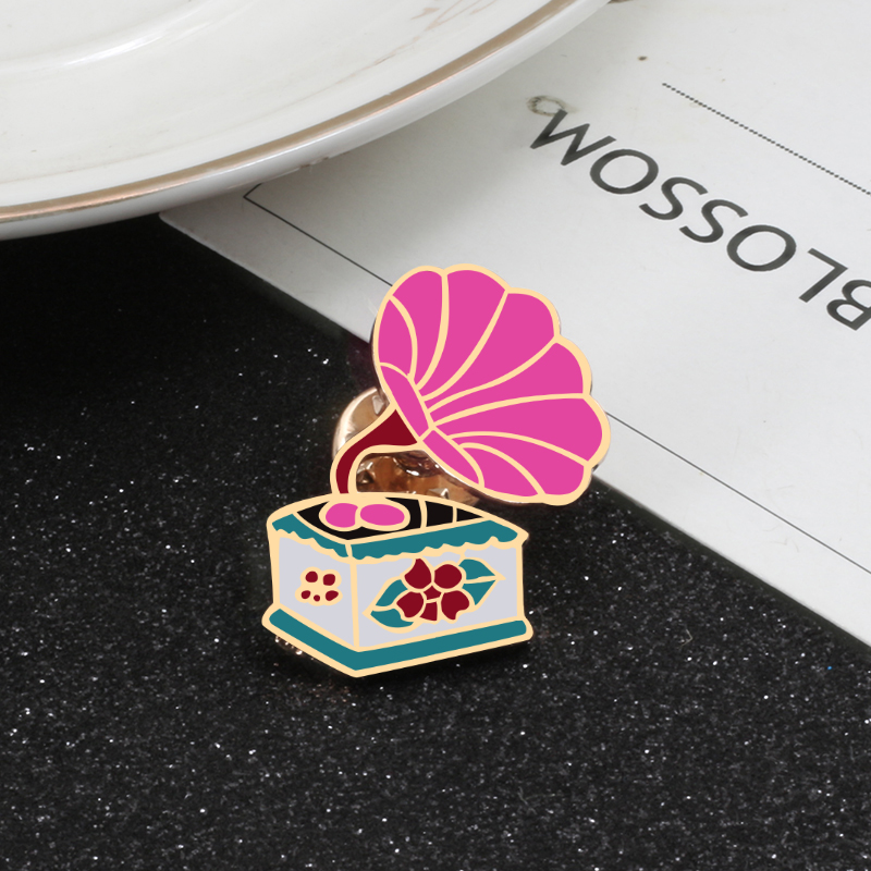 Women Pink Rose Enamel Pins Br - Vintage Cycling Gear ulasan dan harga