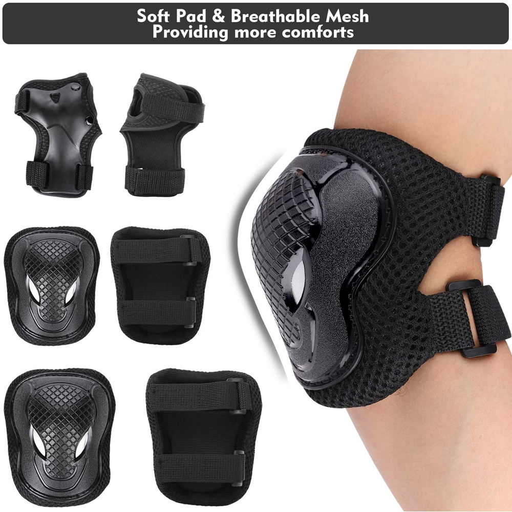 6Pcs Kids Knee Pads Elbow Pads - Cycling Safety Gear For Kids ulasan dan harga