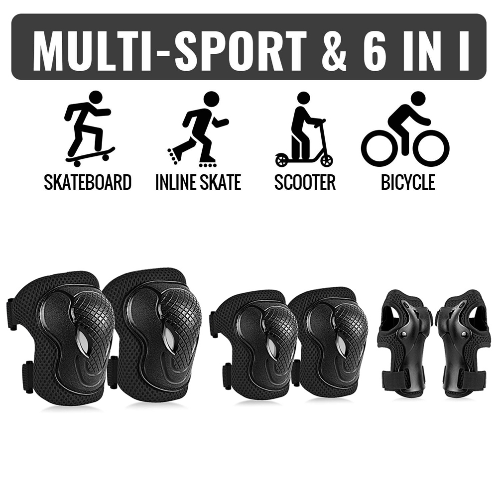 GOMOREON 6Pcs/Set Kids Safety  - Cycling Safety Gear For Kids ulasan dan harga