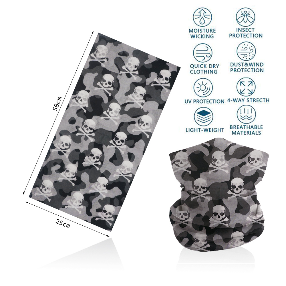 Skull Pattern Sunscreen Tube C - Cycling Gear Gifts ulasan dan harga
