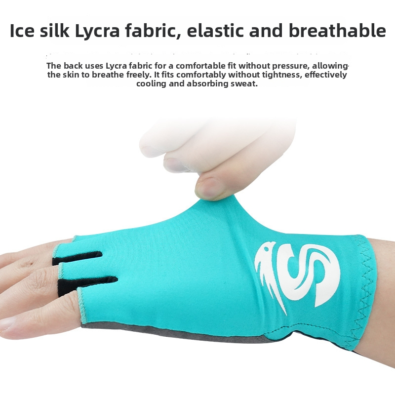 Half Finger SBR Padded Cycling - Cycling Gear Lycra ulasan dan harga