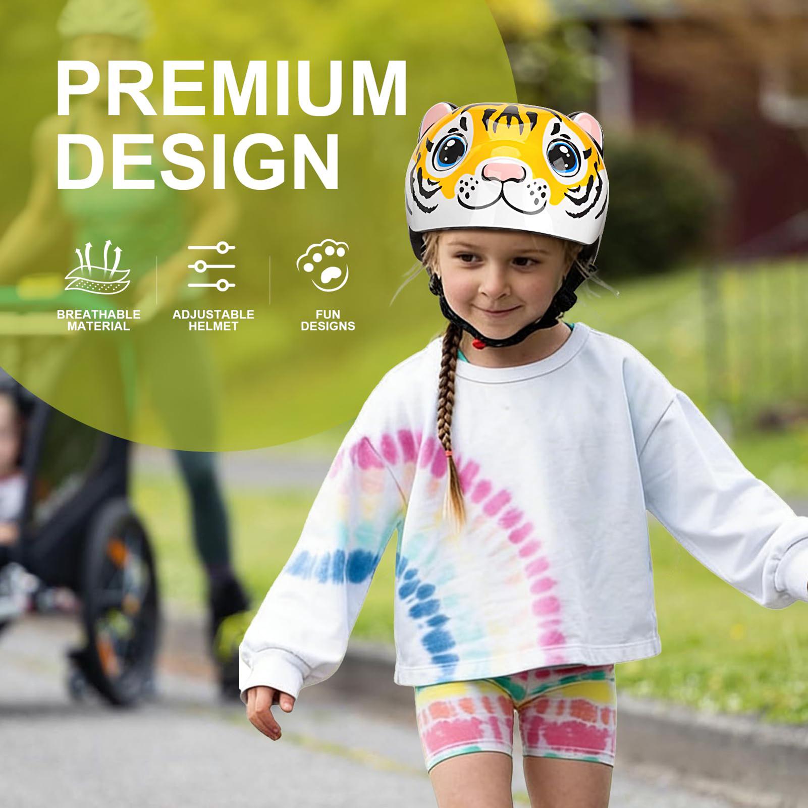 Kids Helmet Tiger Pattern Adju - Cycling Safety Gear For Kids ulasan dan harga