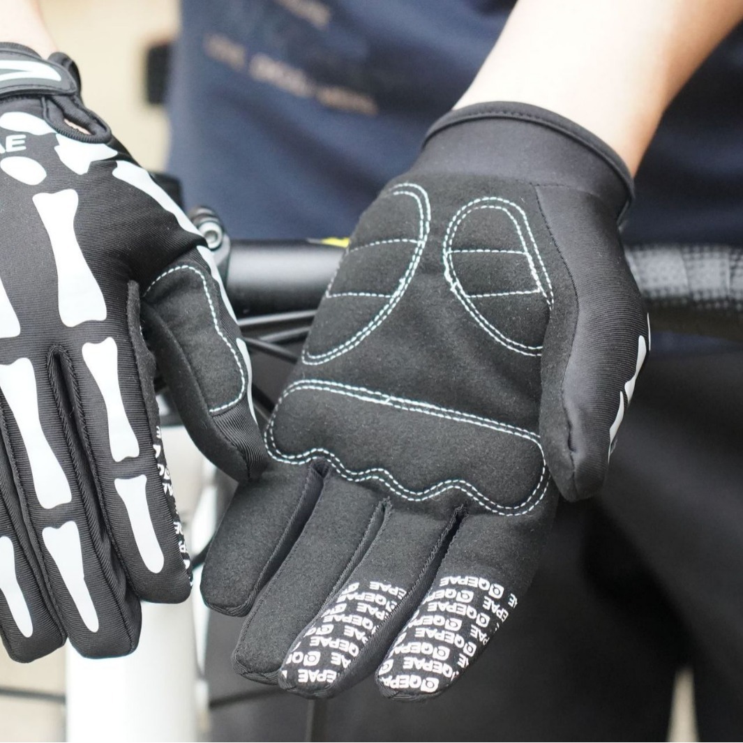 1Pair Skeleton Bike Gloves Ful - Cycling Gear Gifts ulasan dan harga