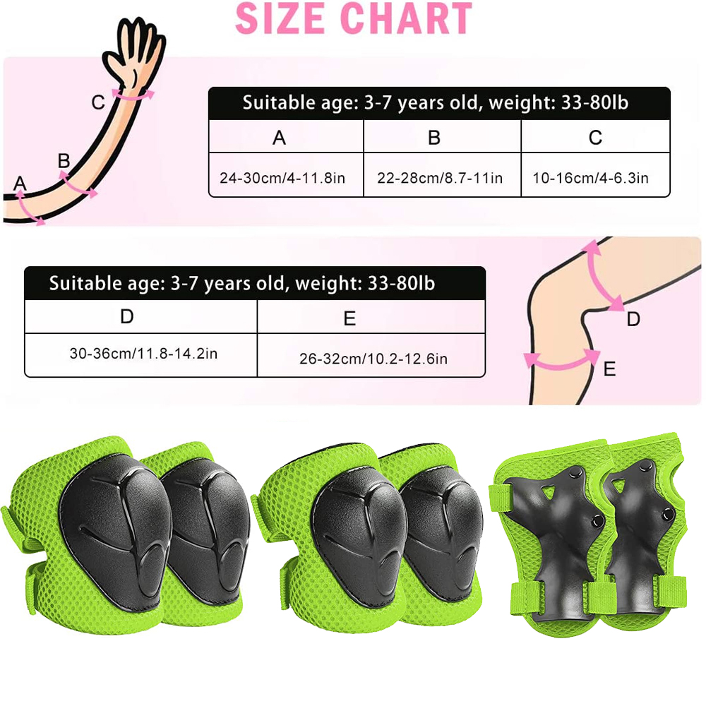 6pcs Protective Gears Set for  - Cycling Safety Gear For Kids ulasan dan harga