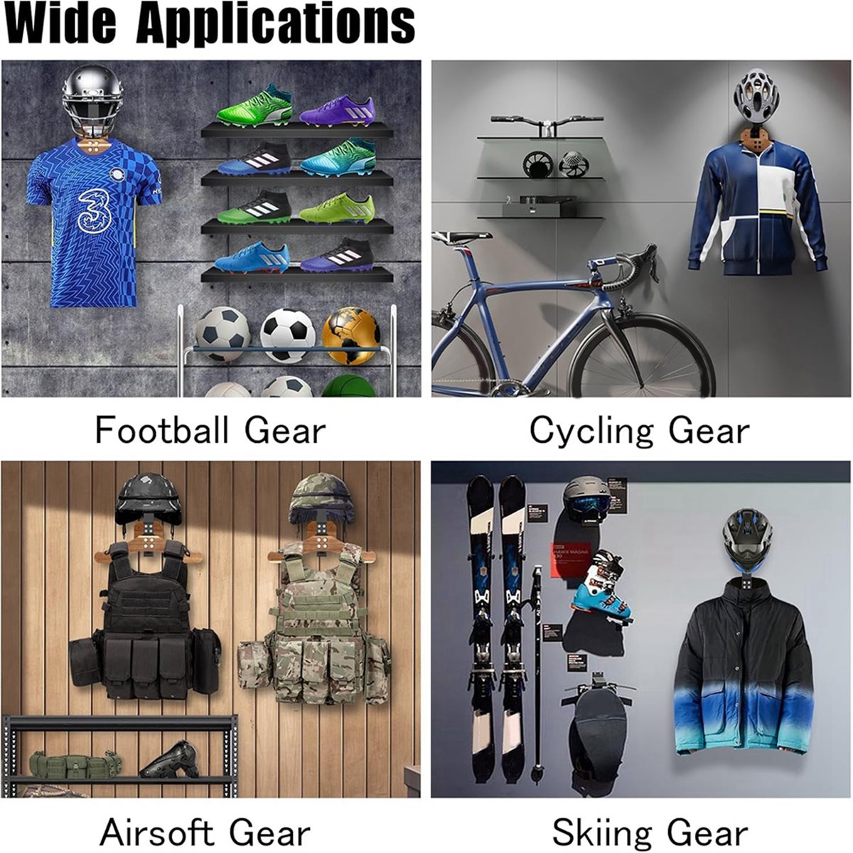 618 Mega Sale Helmet Holder- M - Cycling Gear Wall Mount ulasan dan harga